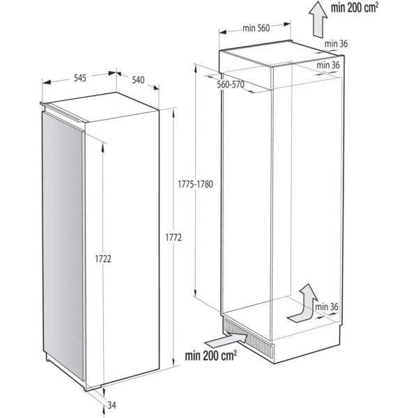 Gorenje ugradbeni frižider RI4182E1 - Image 2