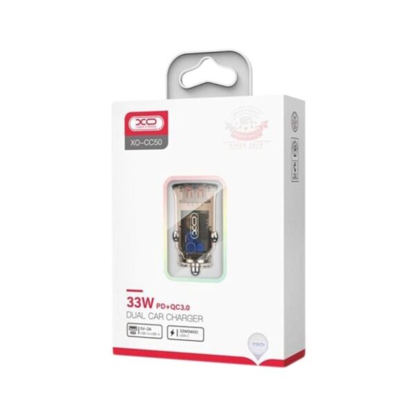 Auto punjac XO CC50 PD 20W QC3.0 18W USB+Type-C