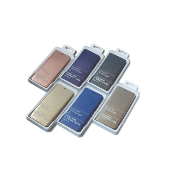 Smart Clear View preklopna futrola Samsung S22 Plus Gold - Image 3