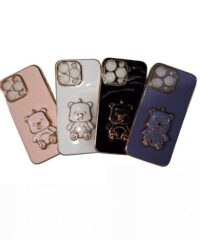 Silikonska maska iPhone 15 Pro Max sa postoljem Black