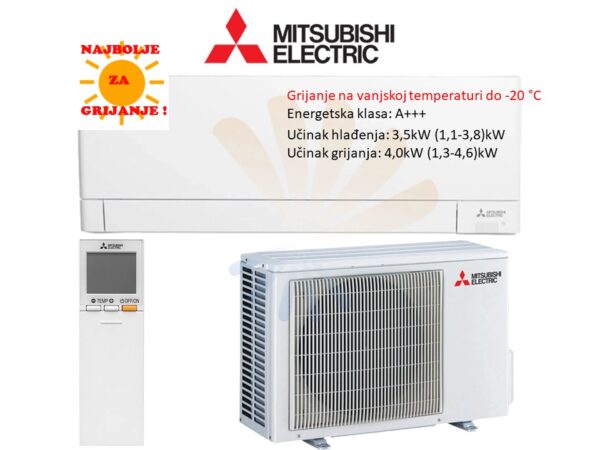 MITSUBISHI ELECTRIC Klima UREĐAJ MSZ-AY35VGKP/MUZ-AY35VG