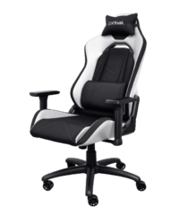 Trust GXT 714W gaming stolica RUYA, crno-bijela, udobna,podesiva, ergonomska, eko materijal