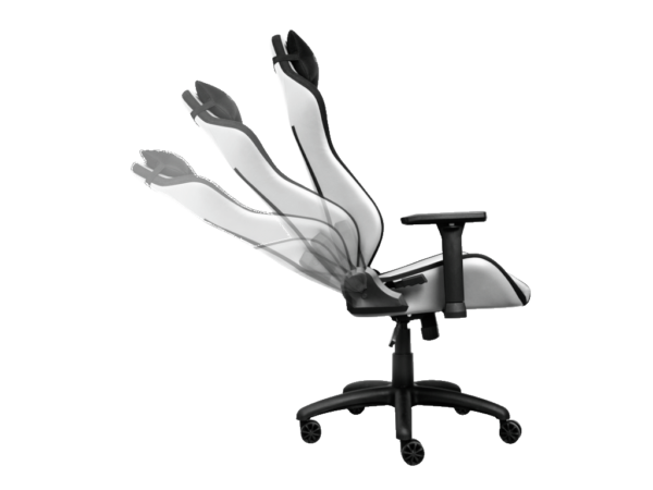 Trust GXT 714W gaming stolica RUYA, crno-bijela, udobna,podesiva, ergonomska, eko materijal - Image 2
