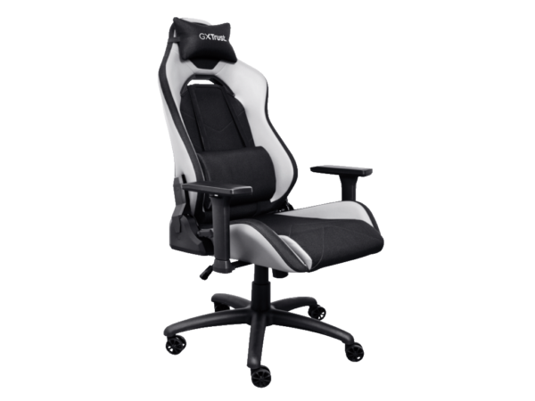 Trust GXT 714W gaming stolica RUYA, crno-bijela, udobna,podesiva, ergonomska, eko materijal - Image 5