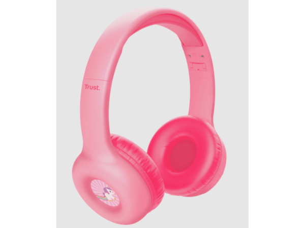 Trust Nouna wireless bluetoothdječije slušalice, pink - Image 2