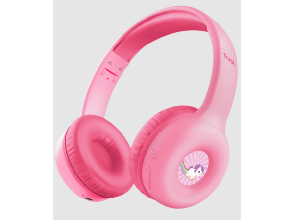 Trust Nouna wireless bluetoothdječije slušalice, pink - Image 3