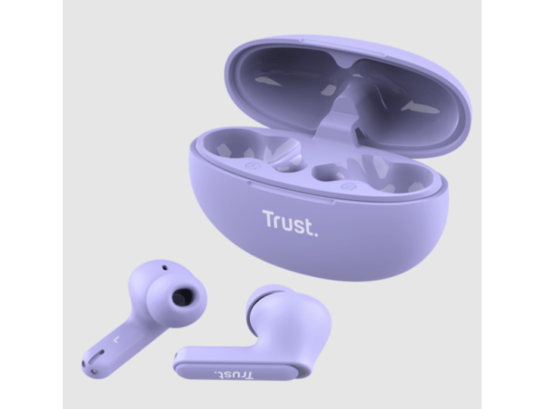 Trust Yavi wireless bluetoothENC earbuds, ljubičaste - Image 2
