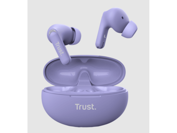 Trust Yavi wireless bluetoothENC earbuds, ljubičaste - Image 3