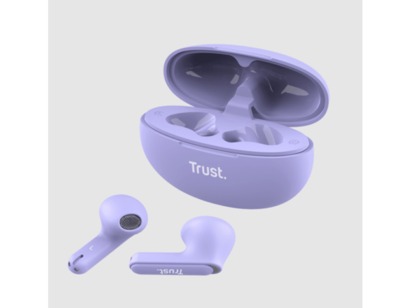 Trust Yavi wireless bluetoothENC slušalice, ljubičaste - Image 3