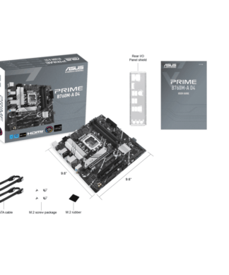 ASUS MB PRIME B760M-A D4-CSMIntel B760, LGA 1700, 2x M.2,4xDDR4; 2xHDMI, DP, mATX