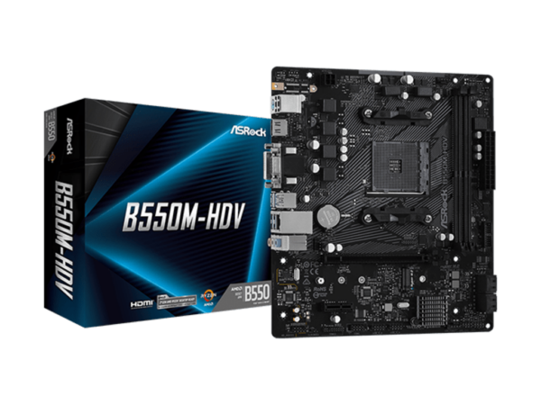 ASROCK MB B550M-HDVAMD B550;AM4;2xDDR4VGA,DVI,HDMI,1xM.2;micro ATX - Image 2