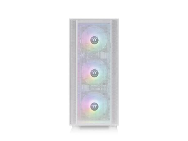 Thermaltake H570 TG ARGB Snow Mid tower, tempered glass, 3x 120mm ARGB Lite fan - Image 2
