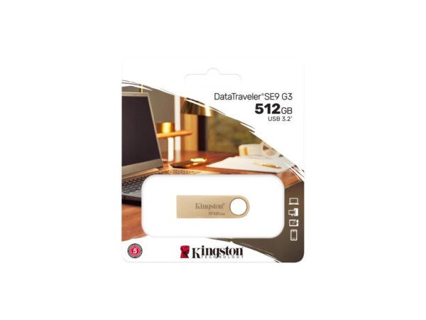 Kingston FD 512GB USB3.2 SE9 Premimum metal case,220MB/s read, 100 MB/s write, - Image 2