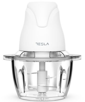 TESLA Sjeckalica FC302WSnaga 400 W; Kapacitet 1 L; 4 inox oštrice na 2 nivoa; staklena pos