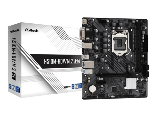ASROCK MB H510M-HDV/M.2 SEIntel H470;LGA1200;2xDDR4M.2;VGA,DVI,HDMI;micro ATX - Image 2