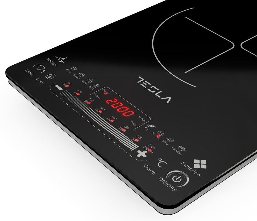 TESLA Indukcijski rešo IC400BSnaga 2000 W; Touch dugmići; 8 nivoa snage i temperature; 9 prog kuh - Image 5