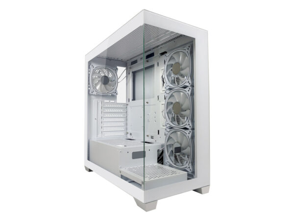LC-Power Case Gaming 715W Midi-tower, ATX, 4x ARGB fan1x USB-C, 2x USB-A, White - Image 4