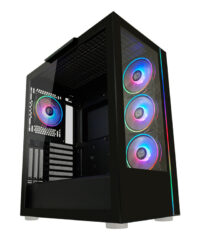 LC-Power Case Gaming 808B Midi-ATX, black, HD Audio, 4x 120mm ARGB fan, 1x USB-C