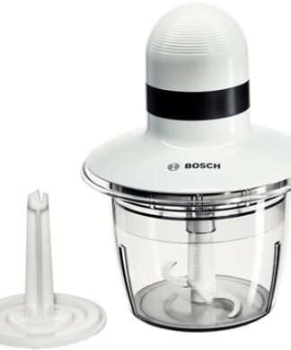 BOSCH sjeckalica 400W, BIJELA, 0.8L, INOX nož, ploča za tučenje vrhnja,SL