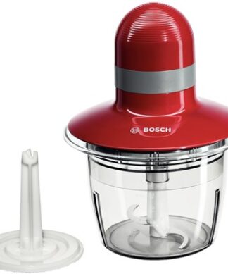 BOSCH sjeckalica 400W, CRVENA, 0.8L,INOX nož, ploča za tučenje vrhnja, SL