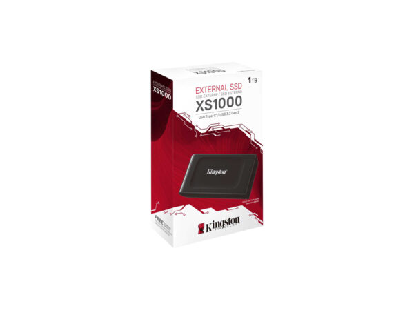 Kingston EXT SSD 1TB; XS1000;USB-C to USB-AR/W : 1050/1000 MB/s - Image 2