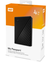 WD HDD 4TB My Passport Blackexternal HDD,2,5",USB 3.2 Gen1