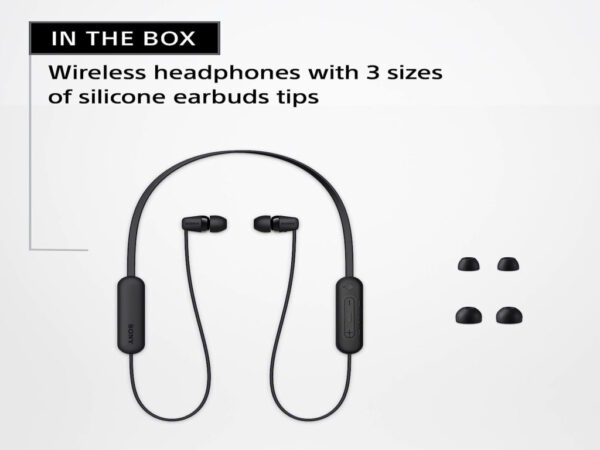 Sony slusalice WIC100, crnein-Ear; Bluetooth; sa mikrofon - Image 3