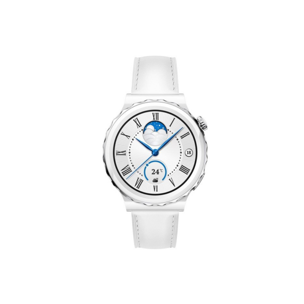 Huawei Watch GT 3 Pro 43mm White - leather strap - Image 3