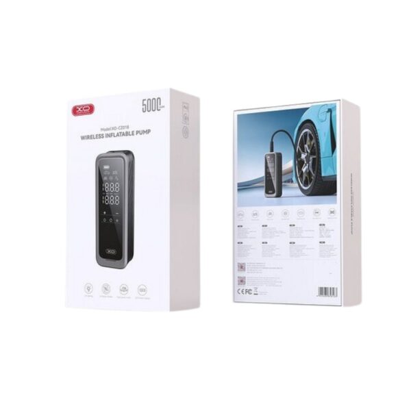 XO CZ018 Wirelles pumpa za napuhavanje 5000mAh Crna - Image 3