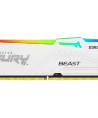 Kingston 16GB 6000MHz DDR5WRGBWhite RGB,Fury Beast (1x16GB),CL30, EXPO,XMP,1RX8, 288-pin 16Gbit