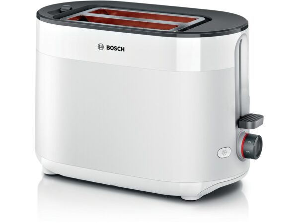 BOSCH Toster MyMoment TAT2M121, Bijela, Dvije kriške, Snaga  800-950 W