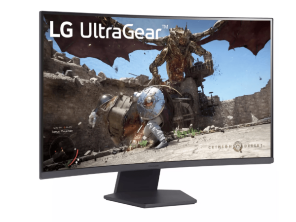 LG 32" UltraGear 32GS60QC-BCurved, VA, QHD, 300cd, 1ms180Hz, 3000:1, 2xHDMI, DP, Tilt