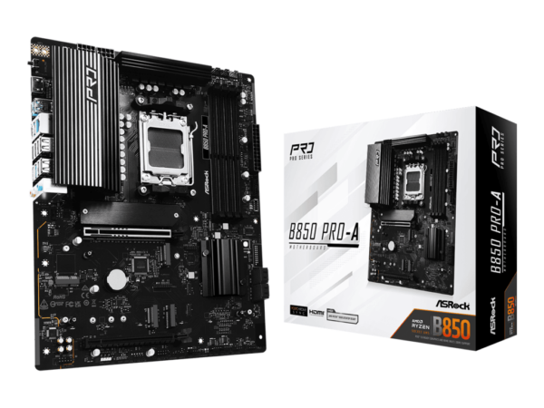 ASROCK MB B850 PRO-AAMD B850, AM5, 4xDDR5, 4xM.24xSATA3, 13xUSB, RAID, ATX