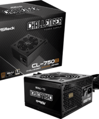 ASROCK PSU 750W, CL-750BChallenger,12cm fan,80+ BronzePCIe 5.1 Ready, 24pin Sleeved