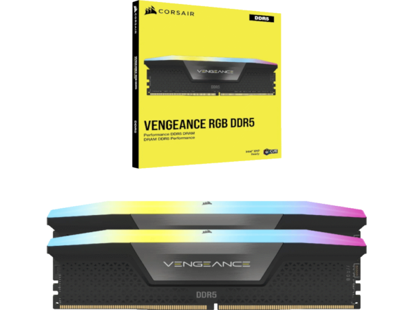 CORSAIR DDR5 64GB 6400MT/s RGBVENGEANCE, CL32, XMP, 2x32GB - Image 2