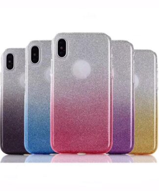 Gradient Glitter 3u1 maska iPhone 12/ 12 pro zelena