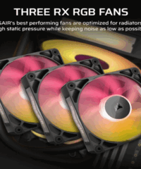 CORSAIR TITAN 360 RX RGB AIOLiquid CPU Cooler, Black,RX120LGA1851, LGA1700, AM5, AM4