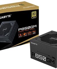 Gigabyte PSU 850W Gold Modular80+ GOLD; Fully Modular8xSATA,4xPCIe 6+2 Pin, 1xFloppy;