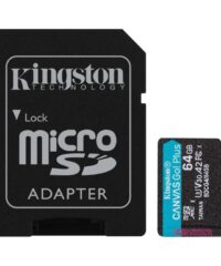 Kingston microSD 128GBCanvasGoPlus, Gen4r/w:200MB/s/160MB/s,with adapter