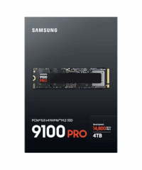 Samsung SSD 9100 PRO 4TB NVMeM.2,PCIe 5.0 x414700MB/s read,13400MB/s write