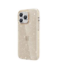 Glitter maskica iPhone 16 Plus Gold
