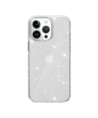 Glitter maskica iPhone 16 Plus Silver