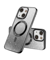 MagSafe glitter maskica iPhone 16 Plus Black