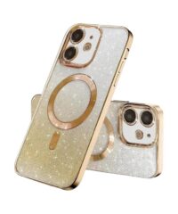 MagSafe glitter maskica iPhone 16 Pro Max Gold