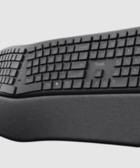 Trust Keyra ergo multiwireless tastatura, US layout,USB-C, USB-A, bluetooth