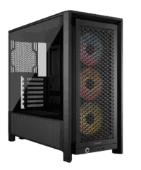 CORSAIR FRAME 4000D RS ARGB3xRS120 ARGB fans, 360mm rad170mm cooler, 430mm GPU, ATX, Black