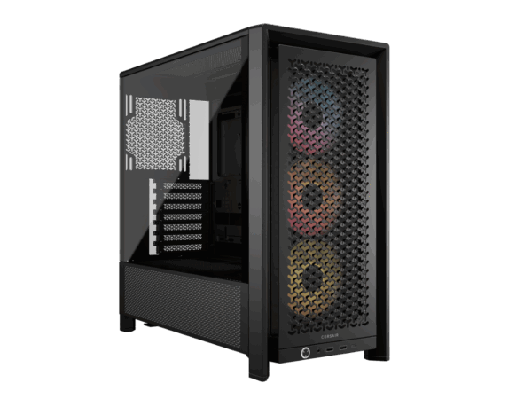 CORSAIR FRAME 4000D RS ARGB3xRS120 ARGB fans, 360mm rad170mm cooler, 430mm GPU, ATX, Black