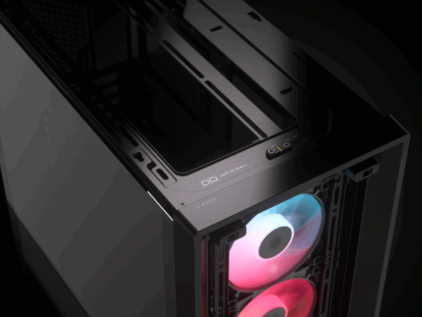 CORSAIR FRAME 4000D RS ARGB3xRS120 ARGB fans, 360mm rad170mm cooler, 430mm GPU, ATX, Black - Image 6
