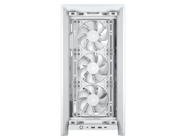 CORSAIR FRAME 4000D RS Case3xRS120 fans, 360mm radiator170mm cooler, 430mm GPU, ATX, White - Image 4