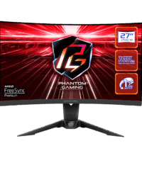 ASROCK MONITOR PG27Q15R2A 27"CURVED GAMING;QHD;165Hz;1ms;2xHDMI,DP;Speaker,High,Swivel,Tilt,WiFi